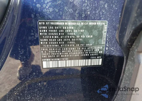 2024 Volkswagen Tiguan 2.0T Se/2.0T Wolfsburg Edition z USA, uszkodzony, nr VIN 3VVMB7AXXRM170782